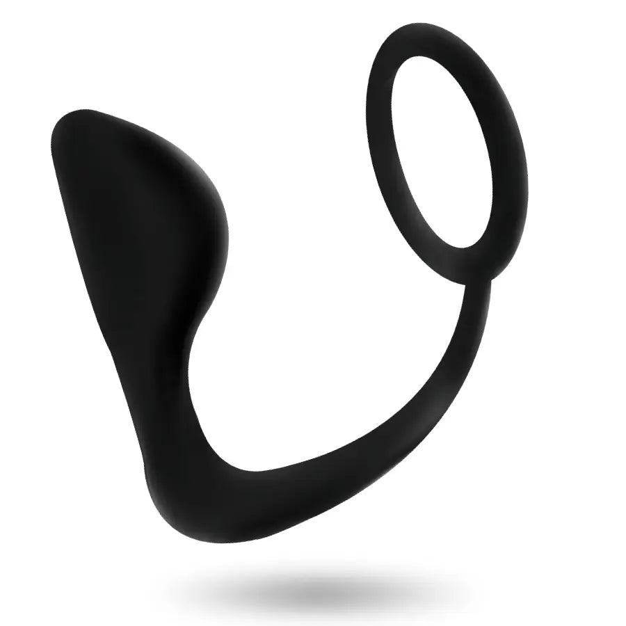 Addicted Toys Butt Plug with Cock Ring Black ADDICTED TOYS