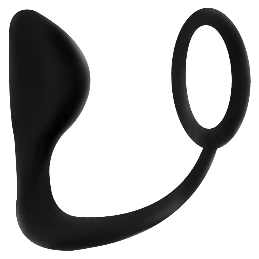 Addicted Toys Butt Plug with Cock Ring Black ADDICTED TOYS