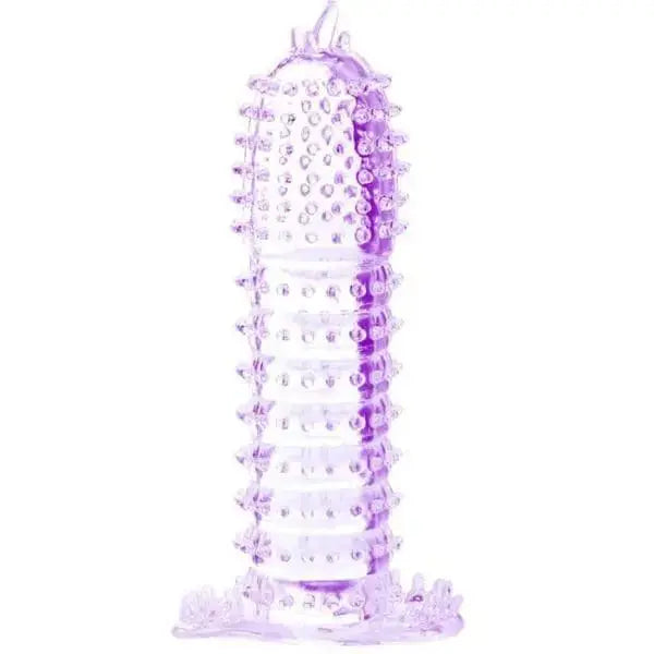 Baile – Penis Sheath With Stimulating Points Purple 14 Cm BAILE Flutters.ie