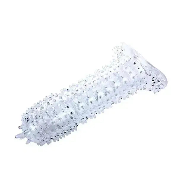 Baile – Penis Cover-  Sheath With Transparent Stimulating Points - Clear - 14 Cm - Flutters.ie