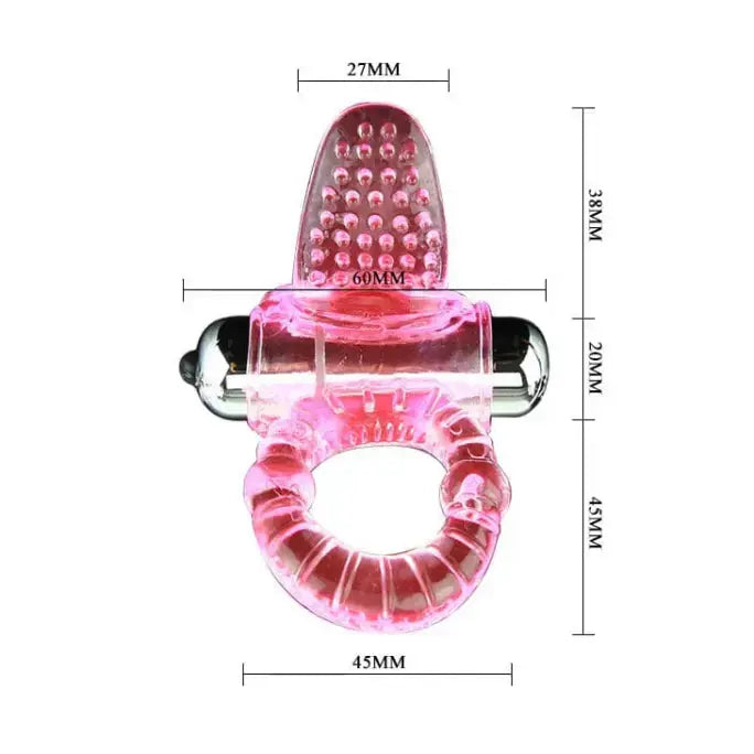 Baile – Sweet Abs 10 Rhythms Ring Pink Vibrator Penis Ring BAILE Flutters.ie