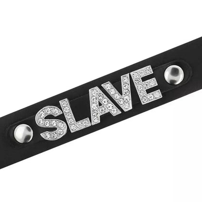 COQUETTE - CHIC DESIRE SLAVE VEGAN LEATHER CHOKER Flutters.ie