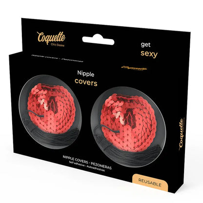 Coquette Chic Desire Nipple Covers - RED Coquette Accesories Flutters.ie