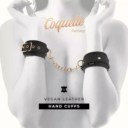 Coquette Fantasy Vegan Leather Handcuffs with Neoprene Lining Flutters.ie Flutters.ie