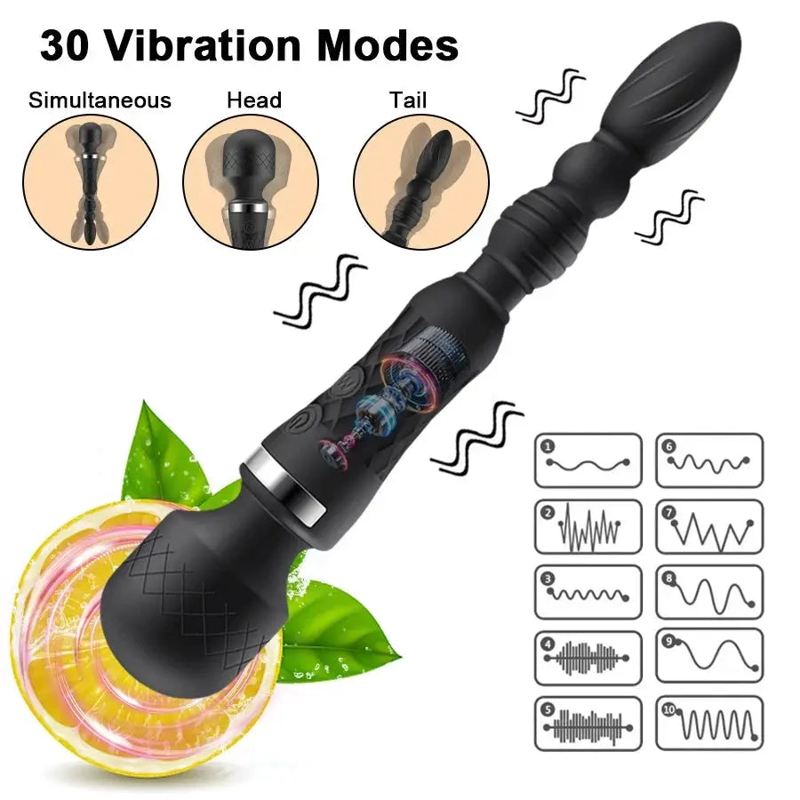 Dual Vibrator Magic Wand - Flutters.ie