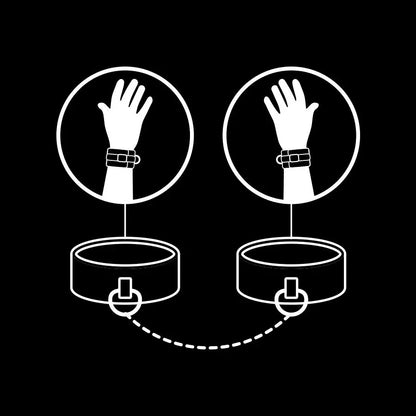 Fetish Submissive Handcuffs Vegan Leather Fetish Submissive Bondage Flutters.ie