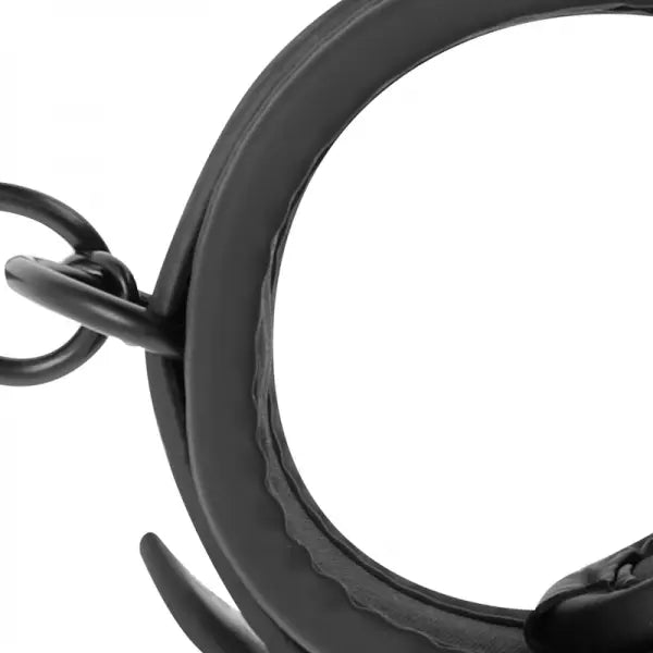 Fetish Submissive - Open Legs Position with Neoprene lining handcuffs Fetish Submissive Bondage Flutters.ie