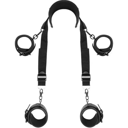 Fetish Submissive Position Master 4 Handcuffs Set with Neoprene Lining Fetish Submissive Bondage Flutters.ie