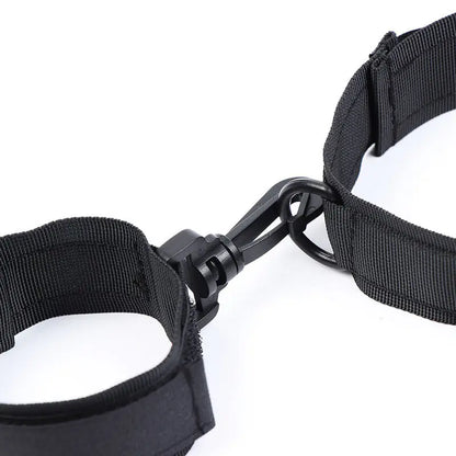 OHMAMA FETISH - NYLON HANDCUFFS AND COLLAR OHMAMA