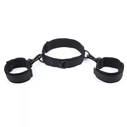 OHMAMA FETISH - NYLON HANDCUFFS AND COLLAR OHMAMA