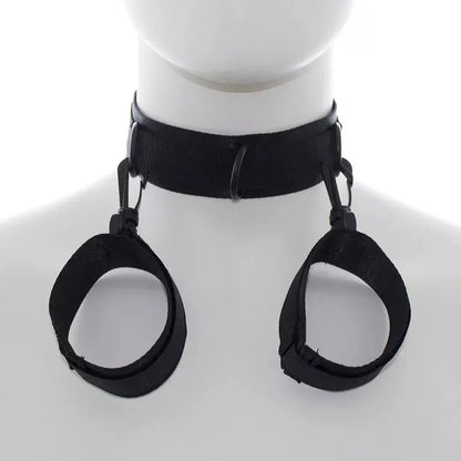 OHMAMA FETISH - NYLON HANDCUFFS AND COLLAR OHMAMA