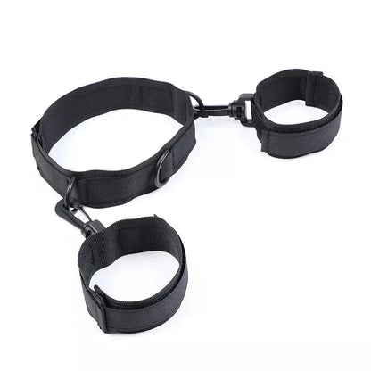 OHMAMA FETISH - NYLON HANDCUFFS AND COLLAR OHMAMA