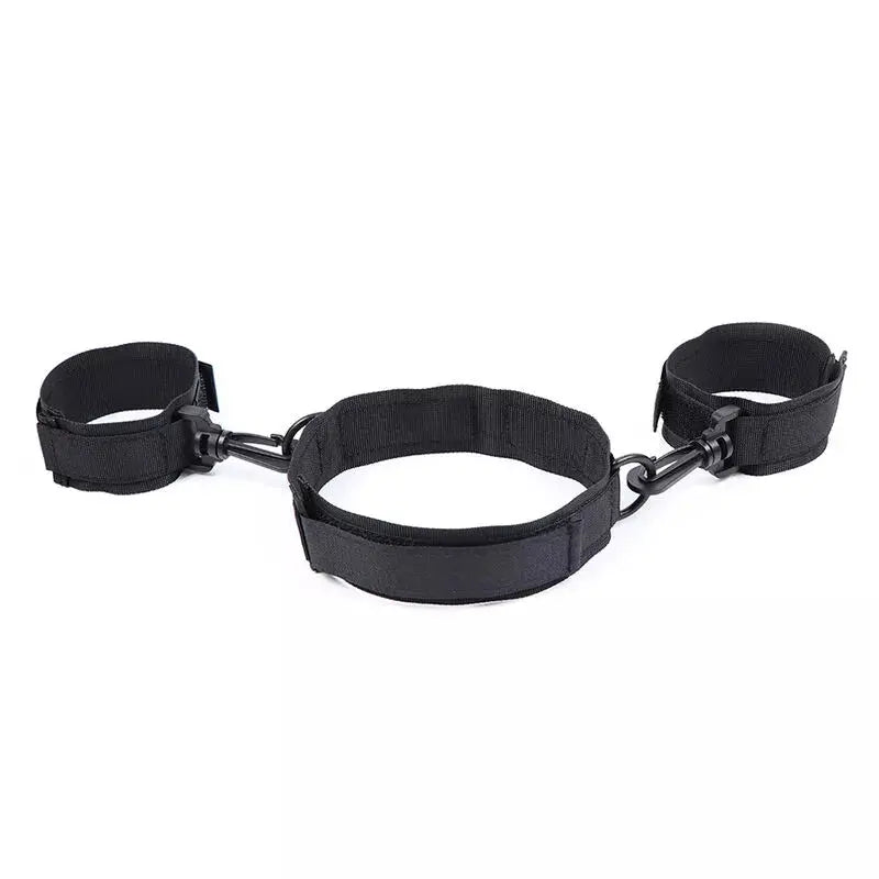 OHMAMA FETISH - NYLON HANDCUFFS AND COLLAR OHMAMA