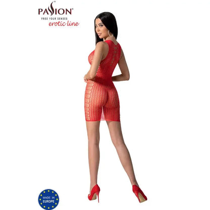 Passion – Bs097 Bodystocking Sexy Lingerie - Red - One Size - Flutters.ie