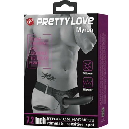 Pretty Love – Myron Vibrating Strap On and Hollow Dildo Pretty Love