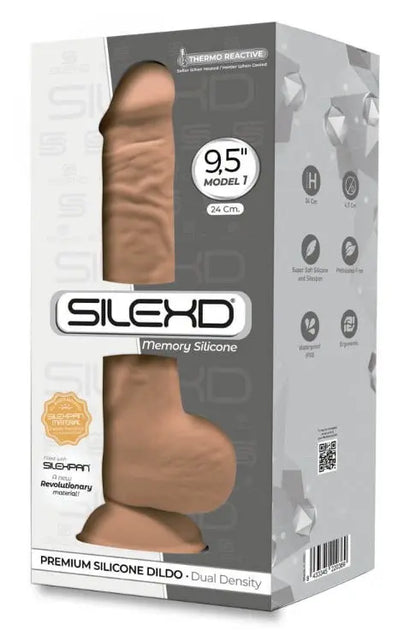 Realistic Dildo 9,5&quot; with Suction Cup SILEXD - Flutters.ie