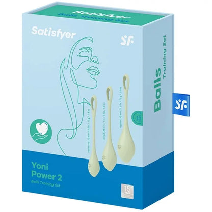 SATISFYER - YONI POWER 2 TRAINING SET GREEN Satisfyer Flutters.ie