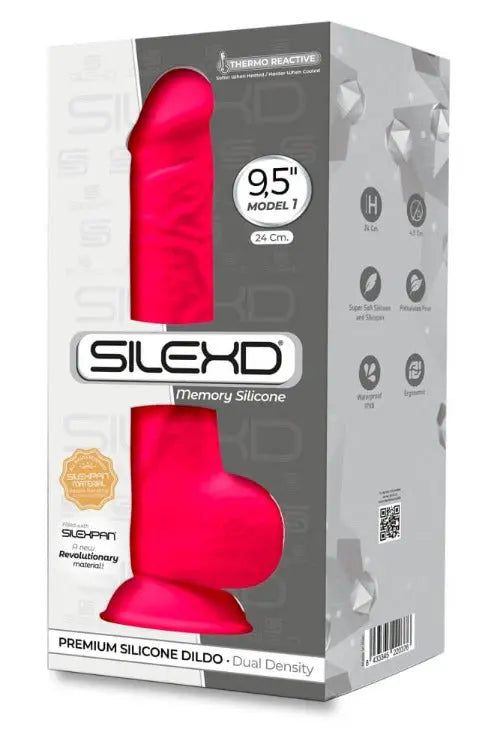 SilexD - Dual Density Memory Silicone Premium Pink 9.5&quot; - Flutters.ie